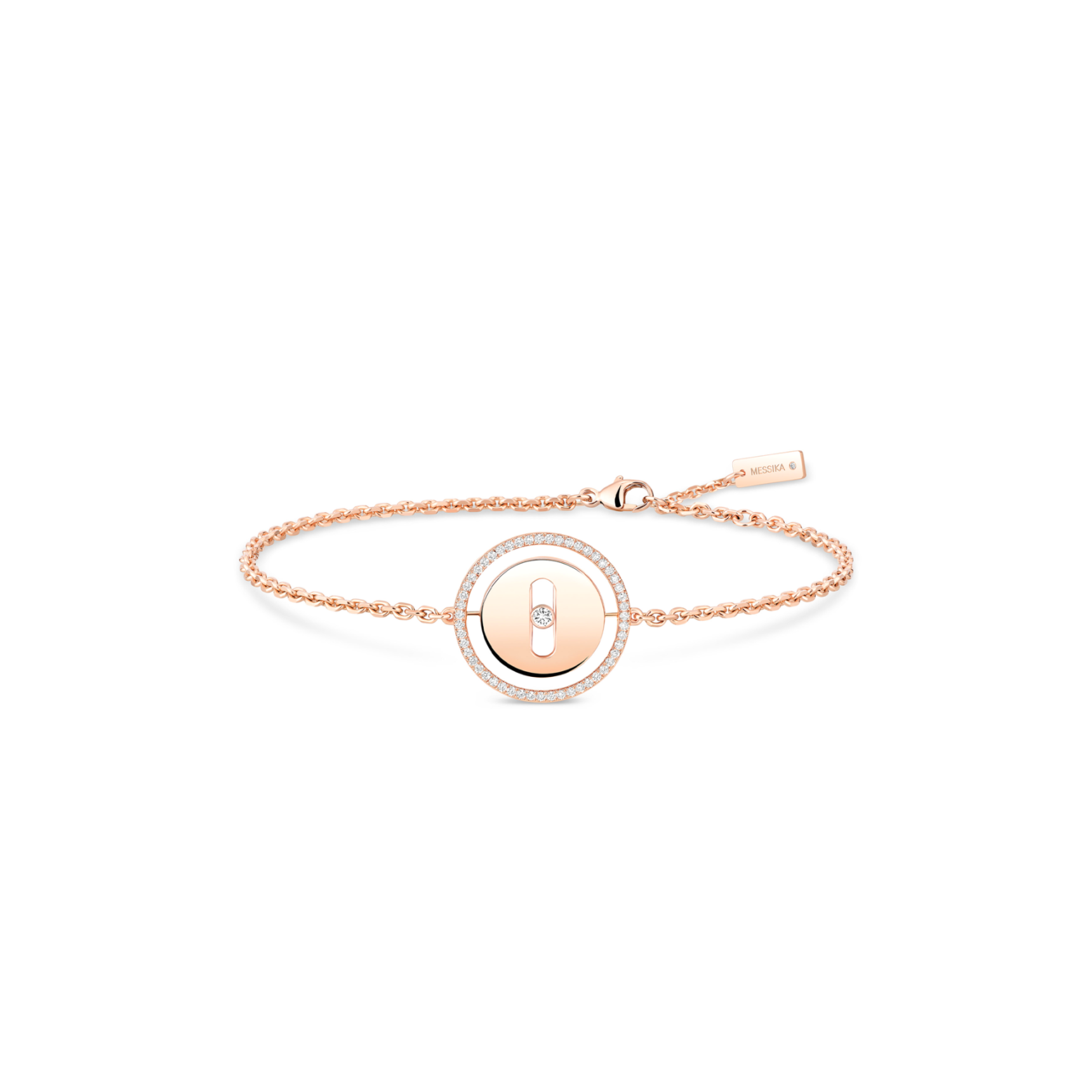 Mes1kaa lucky move bracelet small pink gold d1am0nd bracelet 07540-pg